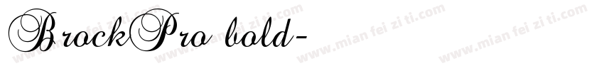 BrockPro bold字体转换